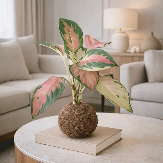 Kokedama Aglaonema Lawan