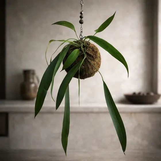 Kokedama Antúrio-gravata