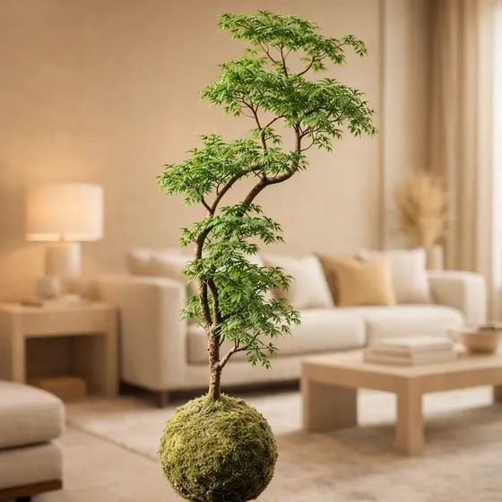 Kokedama Árvore da felicidade — grande formato