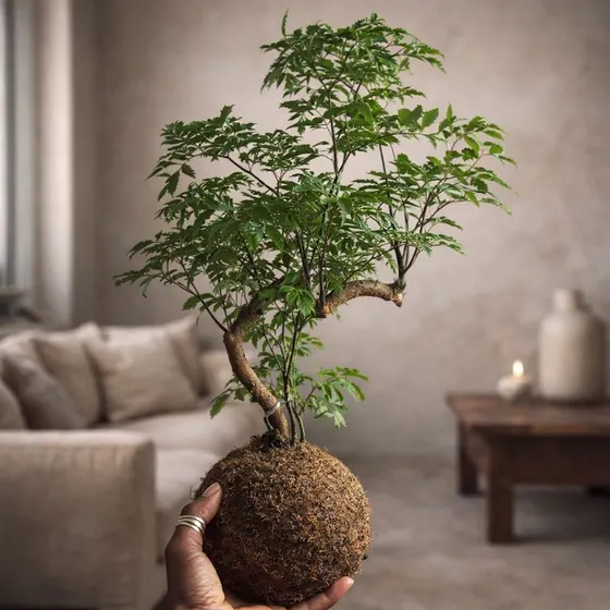 Kokedama Árvore da felicidade