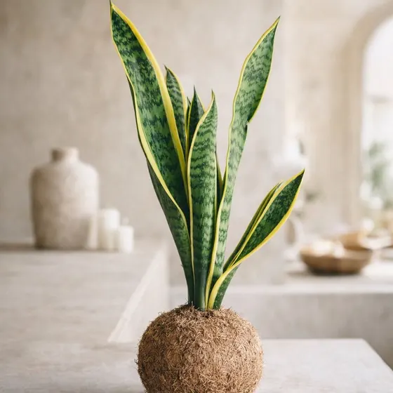 Kokedama Espada-de-são-jorge